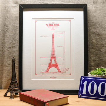 Plan original de la Tour Eiffel