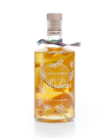 Pineapple Flambéed Rum Punch With Lime