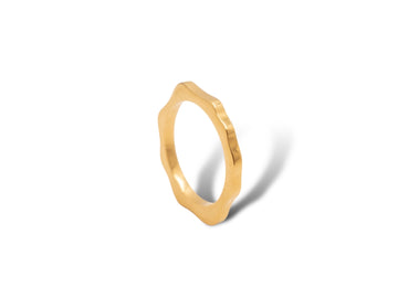 Ocean Brilliant Polished Ring - Vermeil