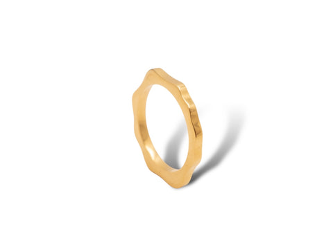 Ocean Brilliant Polished Ring - Vermeil