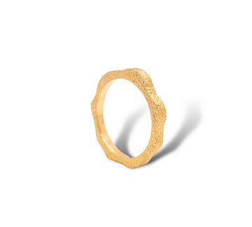 Ocean Ring Hammered - Vermeil