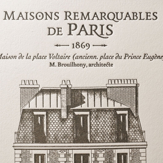Fine art print - Immeuble Place Voltaire