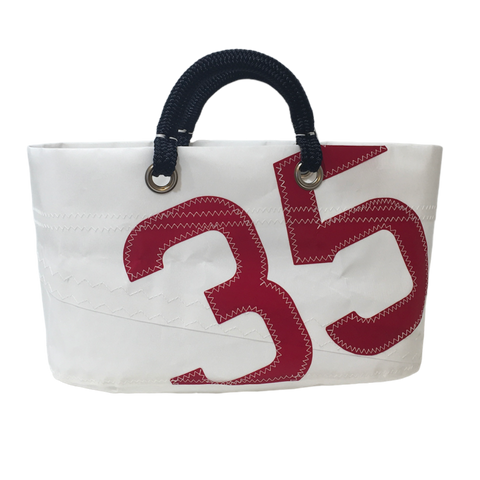 Small Beach Bag La Conchée n°35 Red