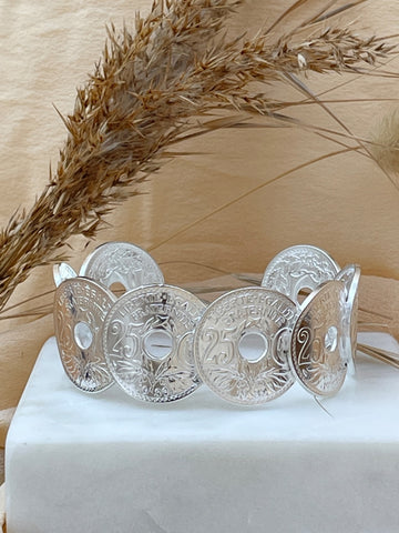 25 Cents Coin Tiara Bracelet
